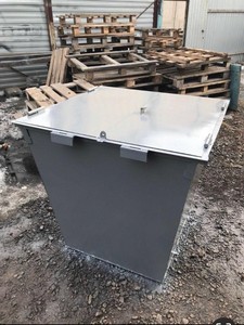 Бак ТБО 0,75 м3 с откидной крышкой